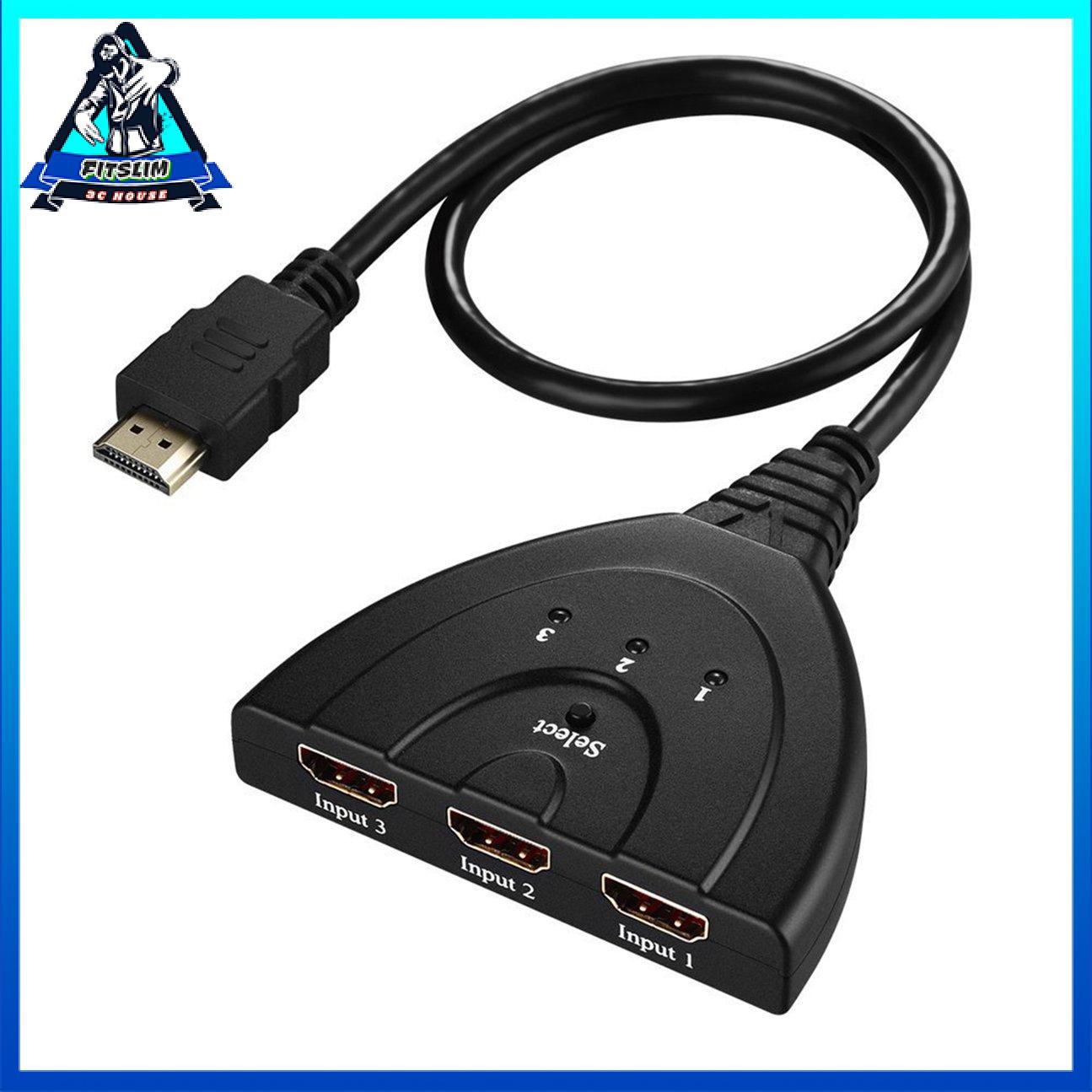 3 cổng HDMI In và 1 HDMI Out Full HD 1080P HDMI Switch Display 3D