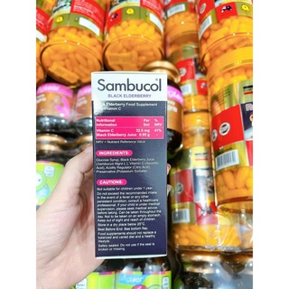 Siro tăng đề kháng Sambucol Anh 120ml
