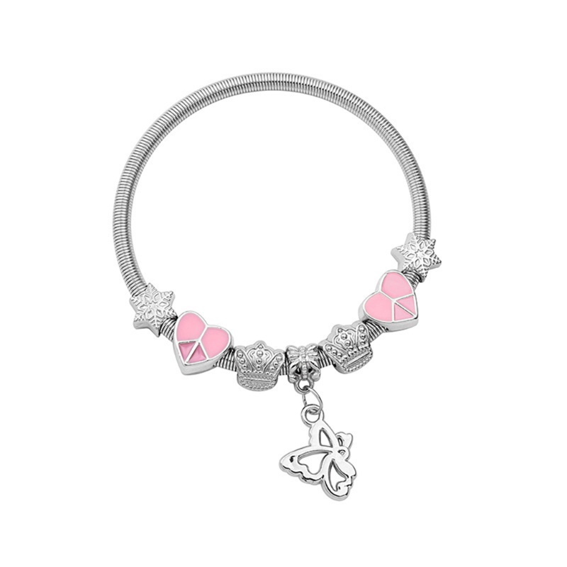 Vòng Đeo Tay Dây Thép Carbon Co Giãn Kèm Ốc Vít Cho H