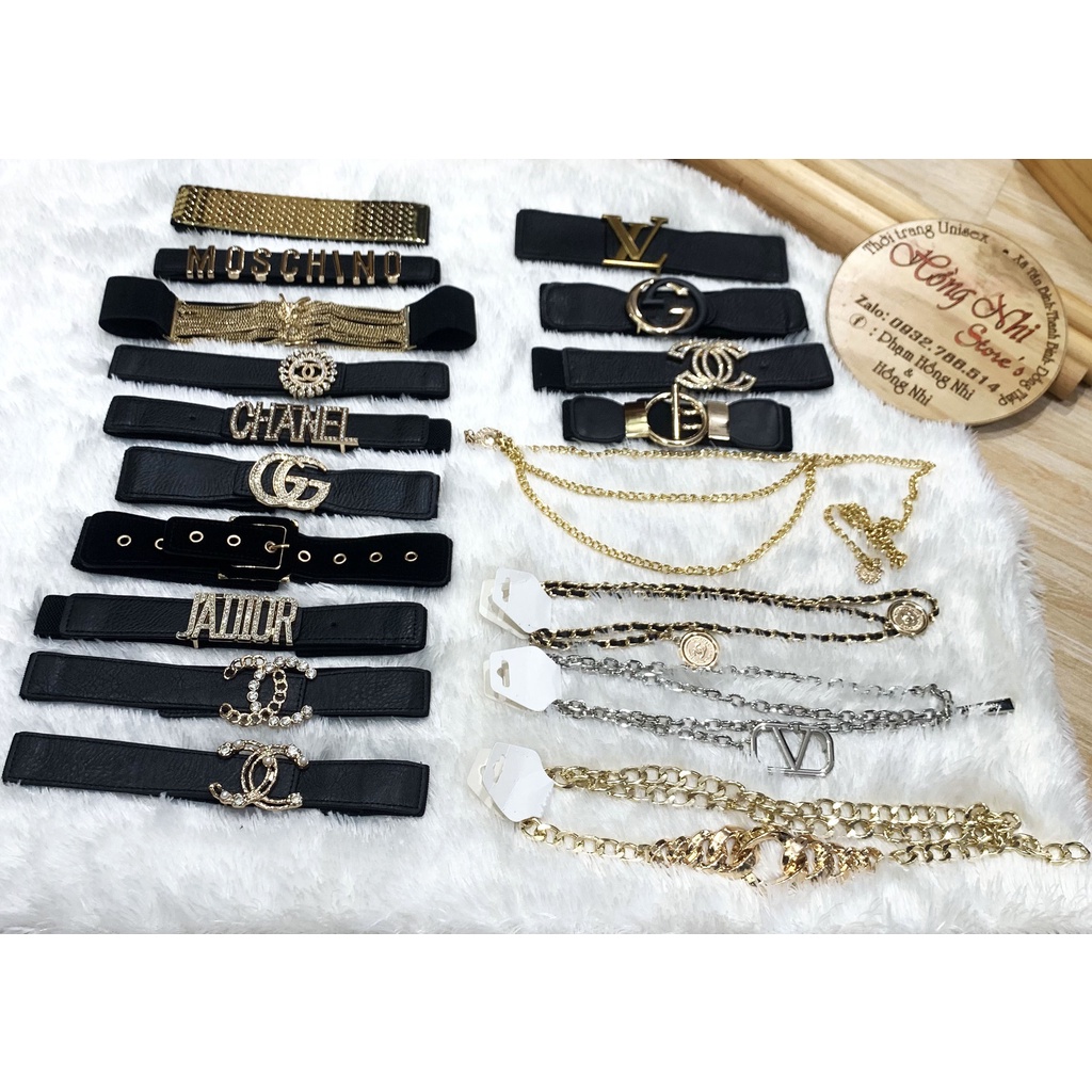Dây Nịt Thắt Eo Chun Co Giãn, Nịch Đầm Áo Sơ Mi Dáng Dài Ulzzang