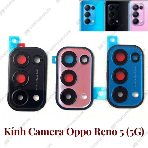 Kính và chụp camera oppo reno 5 5g có 3 màu xanh ,cam, đen