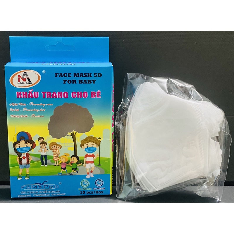 Khẩu Trang Nam Anh  5D Baby Quai Thun