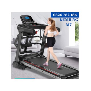 Máy chạy bộ điện cao cấp có tích hợp máy rung gập bụng thương hiệu Kemilng M7