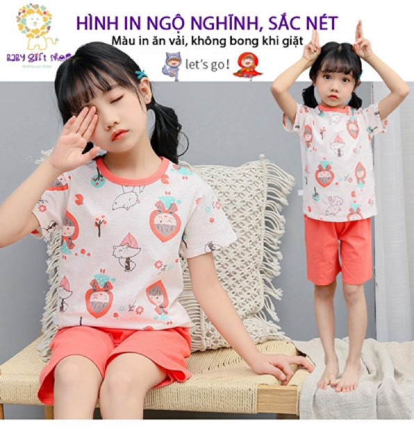 Bộ quần áo cộc tay bé trai đồ bộ mặc nhà trẻ em bé trai áo cộc tay thun cotton vải thoáng mẫu 1/2