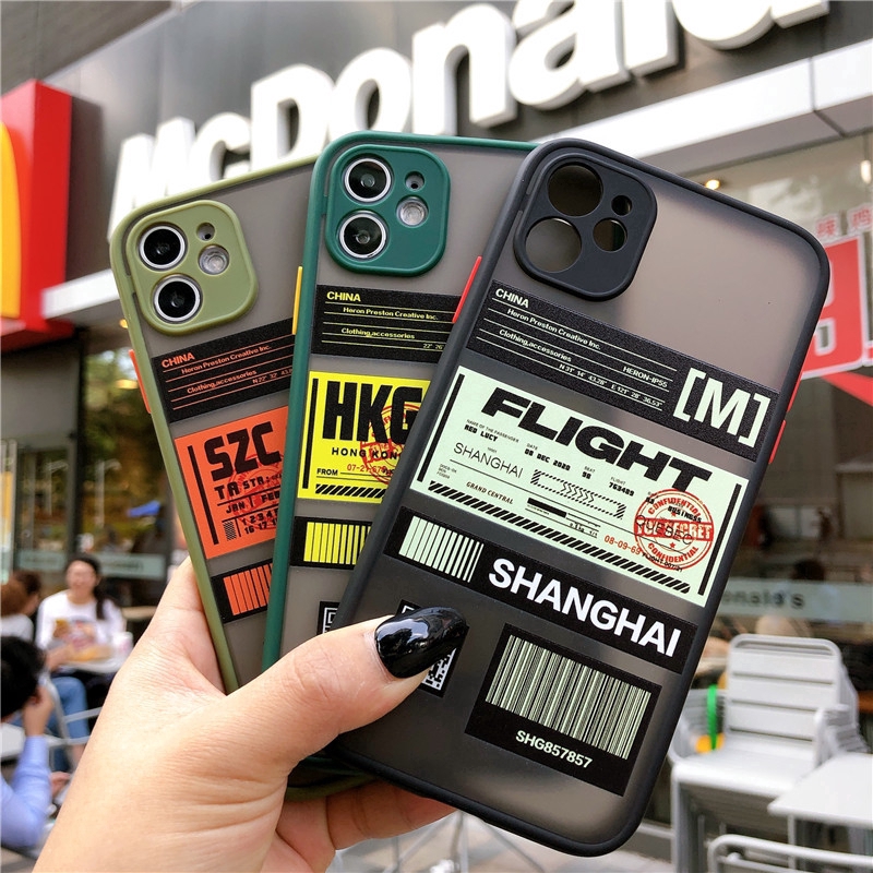 Ốp điện thoại thiết kế họa tiết vé máy bay cho iPhone 13 Pro Max 12Mini 11 Pro Max 7Plus 8 Plus | BigBuy360 - bigbuy360.vn