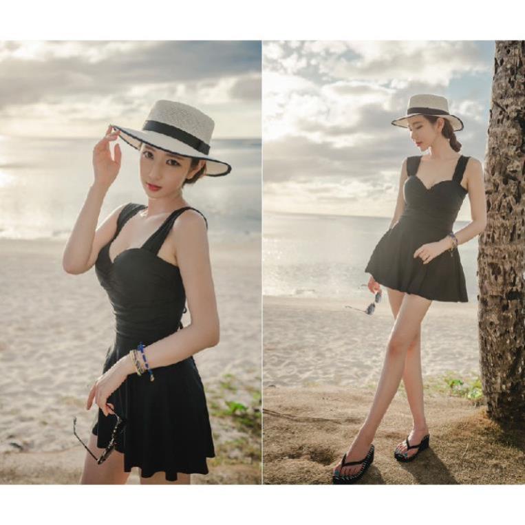 Đồ Bơi Nữ Bikini Áo Tắm 1 Mảnh Dạng Váy Kín Đáo *