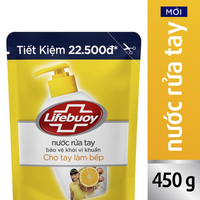 Nước rửa tay duyệt khuẩn Lifebuoy 450g-Chính hãng