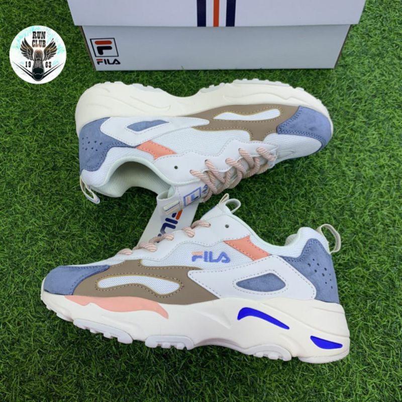 giầy thể thao Fila trắng xám hồng thời trang :