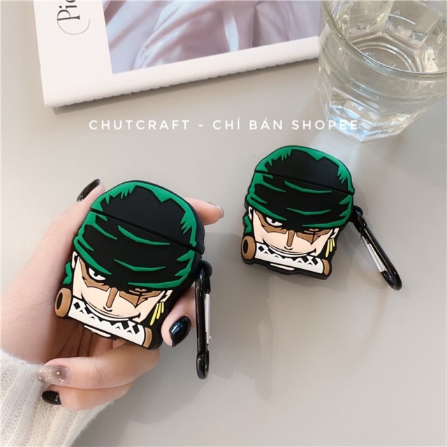 Ốp tai nghe airpods 1/2 hình zoro/ appro/ap3