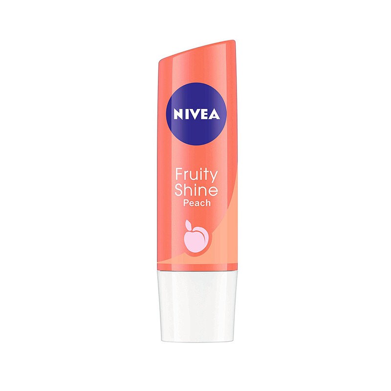 Son Dưỡng Môi Hương Đào Nivea Peach Shine Lip Balm 4.8g Hasaki sản phẩm chính hãng