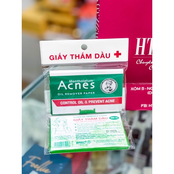 Giấy Thấm Dầu Acnes – Acnes Oil Remover Paper 100 tờ