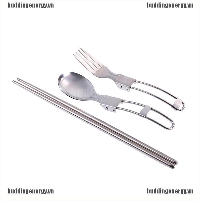 Bộ Dụng Cụ Ăn Uống Gấp Gọn Kèm Túi Xách Tiện Dụng Khi Đi