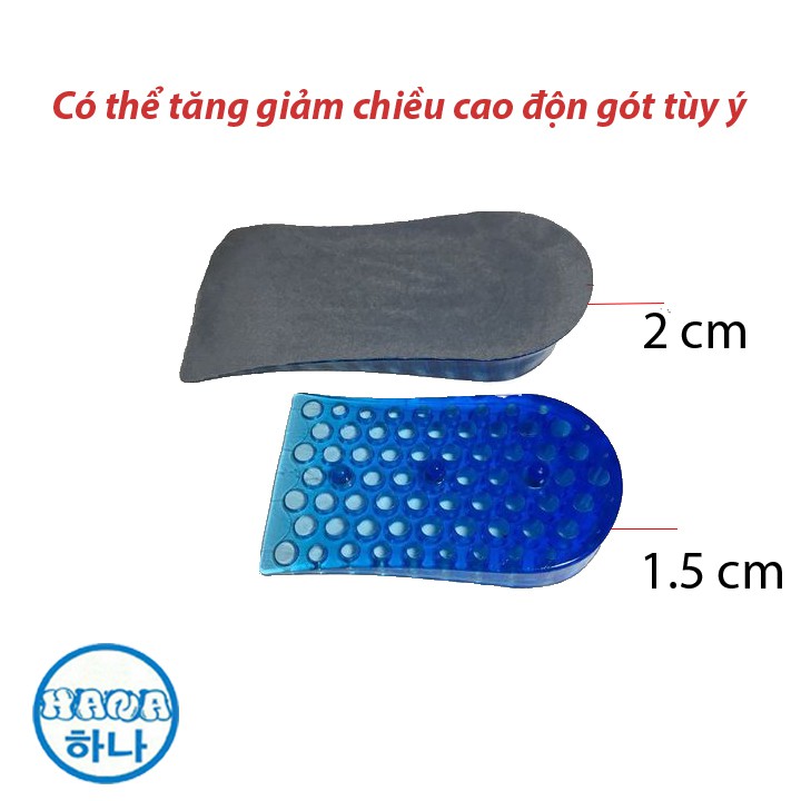 RẺ VÔ ĐỊCH SÉT 2 miếng lót giày silicon độn đế tăng chiều cao vô hình freesize phù hợp với nhiều loại giày