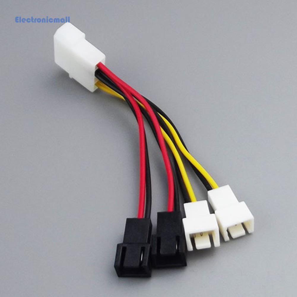 1 Cáp Chuyển Đổi Từ 4-pin Molex Sang 3-pin 12vx2/5v X 2