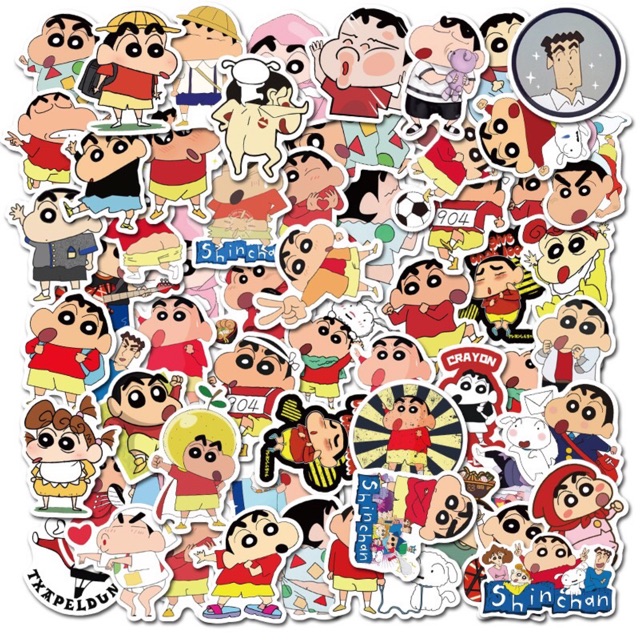 10 Sticker dán hình shin cậu bé bút chì