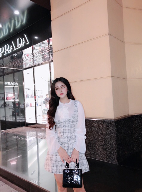 Set váy dạ + áo bèo xinhhhhhhh