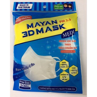 Khẩu trang Mayan 3D lọc bụi mịn PM2.5 màn lọc chuẩn N95 Hoa Kỳ