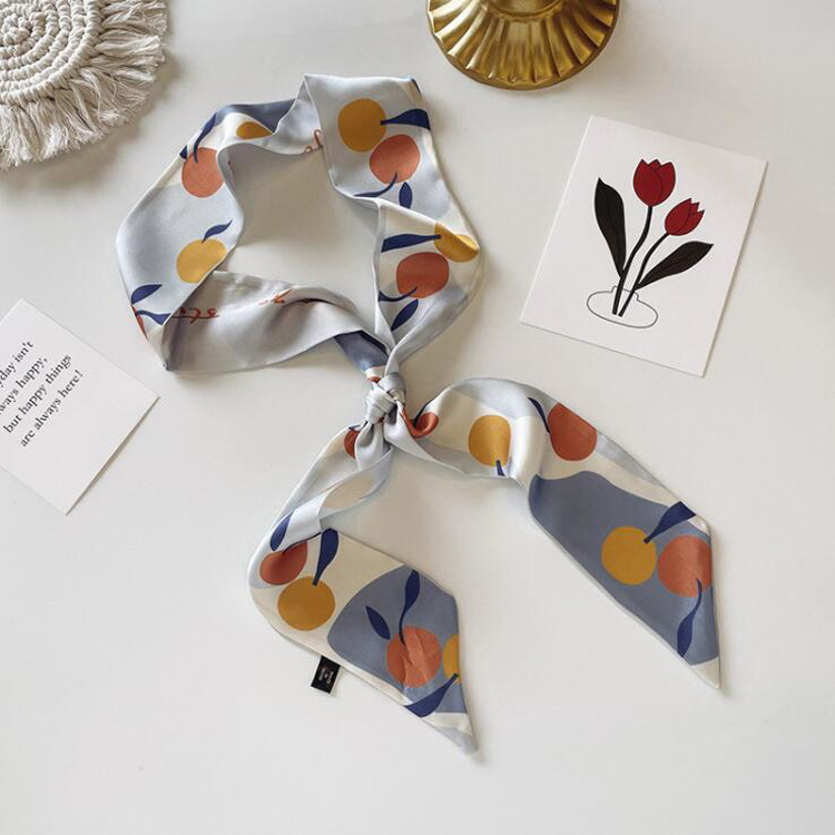 Khăn Lụa Buộc Tóc Nhiều Màu Hợp Thời Trang