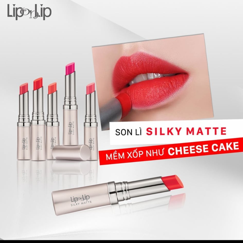 Son  FREESHIP lì Lip On Lip Silky Matte 2.2g