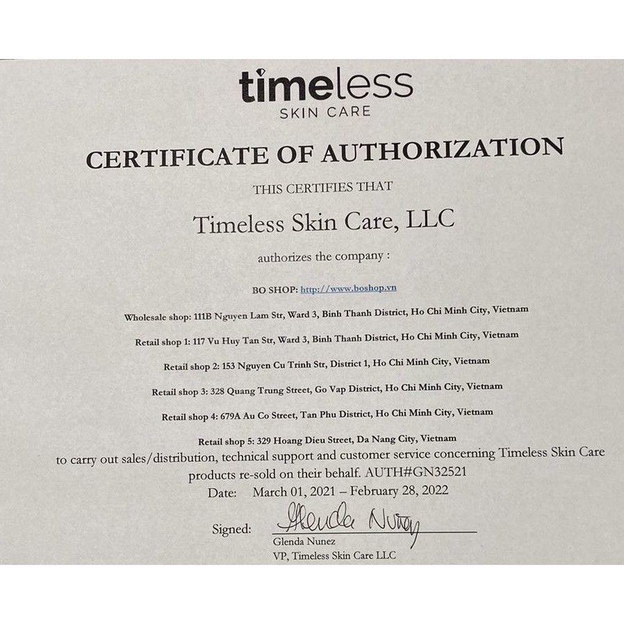 [Mã COS1904 giảm 8% đơn 300K] (Mẫu Mới) Serum Cấp Nước Phục Hồi Da Timeless Vitamin B5 Hyaluronic Acid 30ml | BigBuy360 - bigbuy360.vn