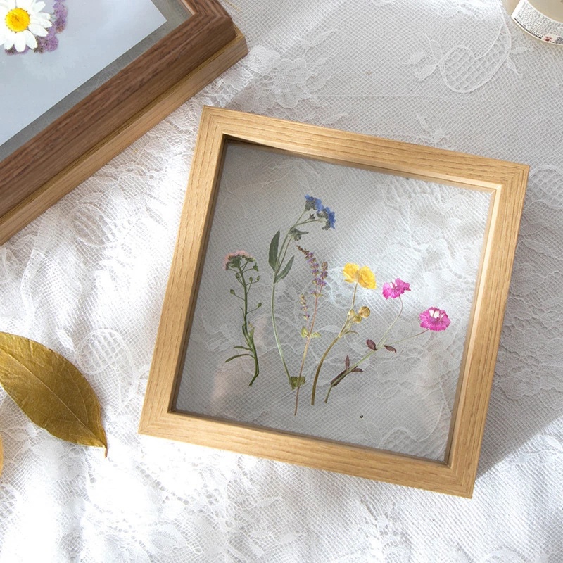Khung Ảnh Bằng Thủy Tinh Trong Suốt Hai Mặt Phong Cách Retro