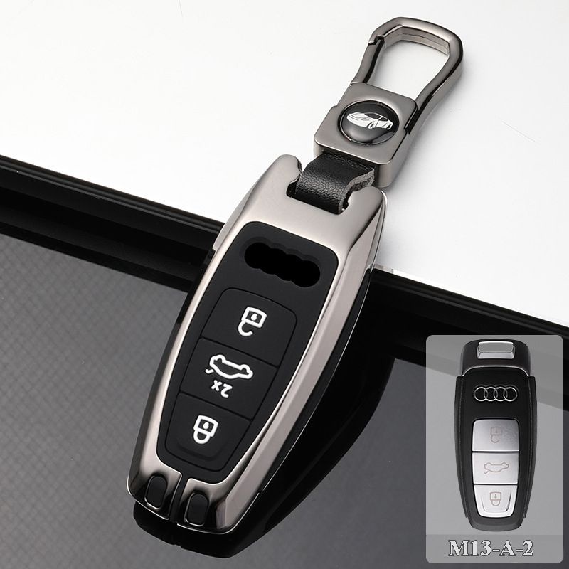 Vỏ ốp khoá xe hơi - Bọc chìa smartkey ô tô Audi A6, A8,Q8 2019~2020