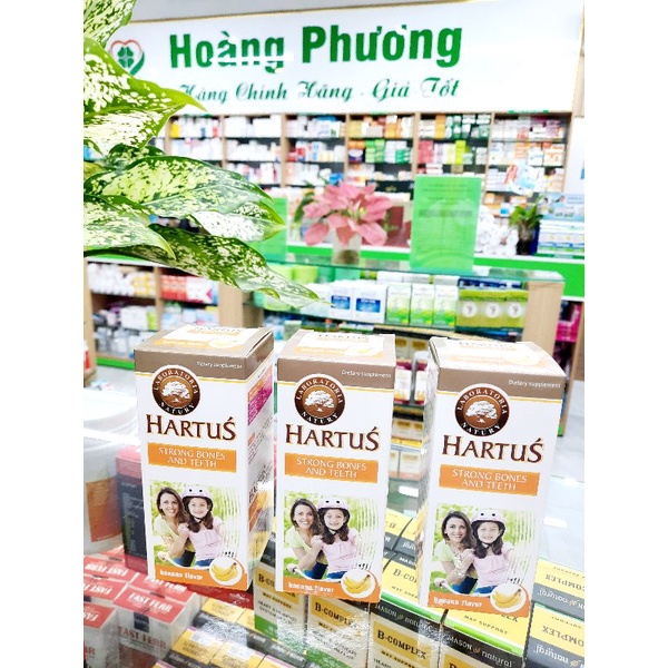 Canxi hữu cơ Nano Canxi Hartus, chứa Canxinano từ tảo biển, vitamin D, K2 cho bé