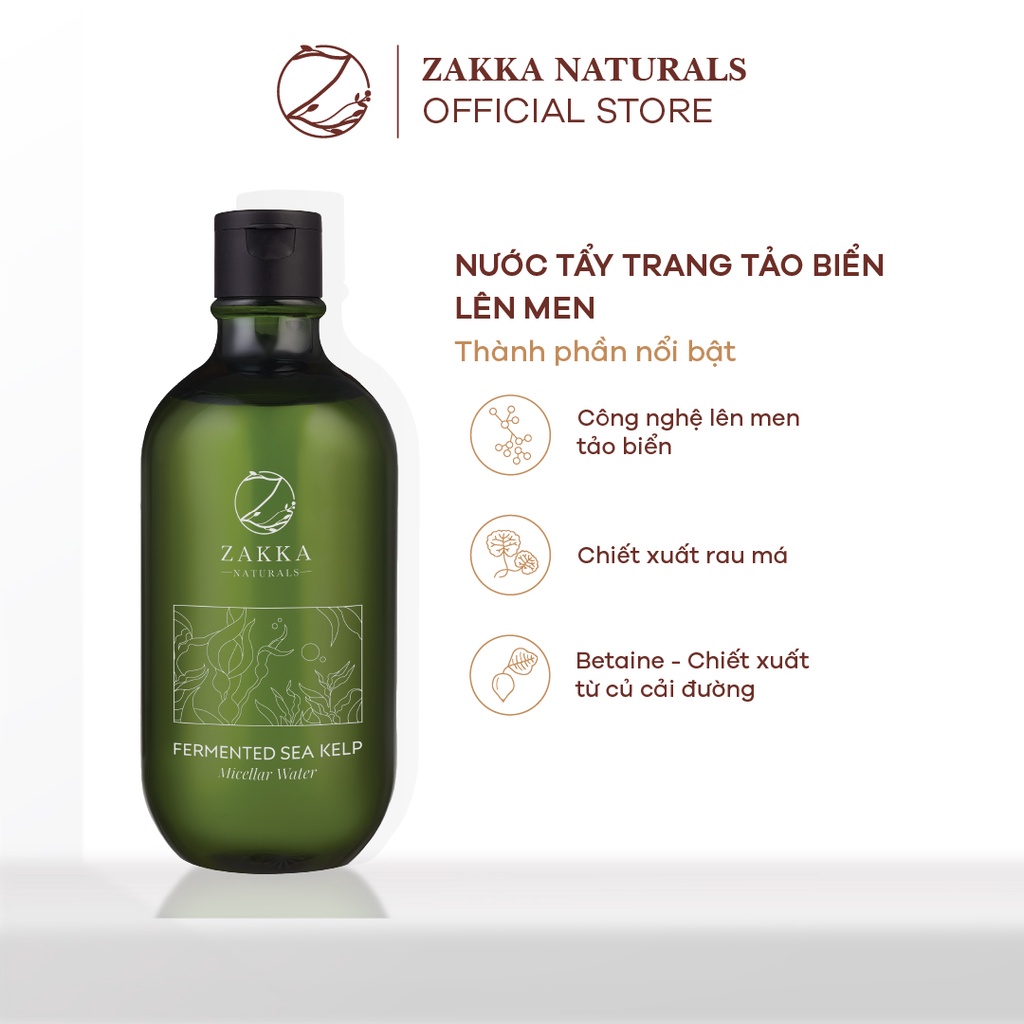 Combo Tảo Biển Làm Sạch Và Dưỡng Ẩm Da Zakka Naturals 11