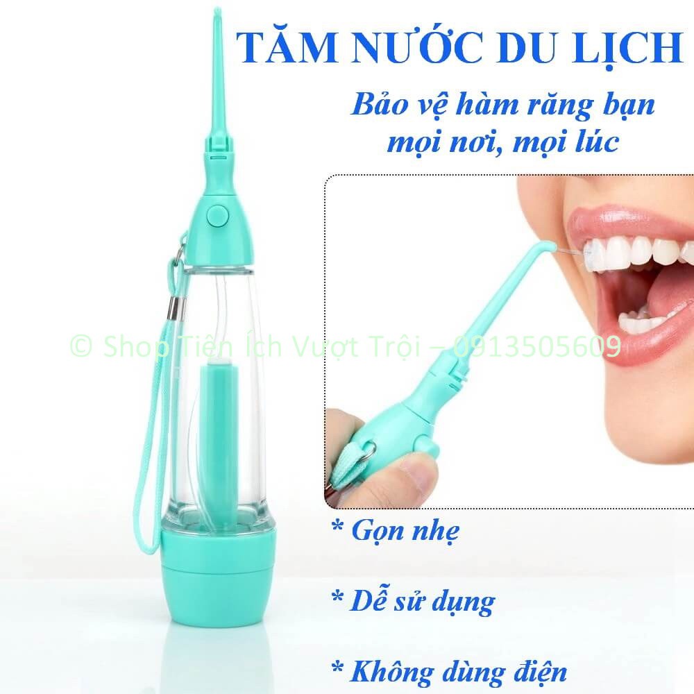 Tăm nước du lịch, tăm nước cá nhân bơm tay, rửa sạch khe răng, dễ dàng mang theo mọi lúc mọi nơi-Tiện Ích Vượt Trội