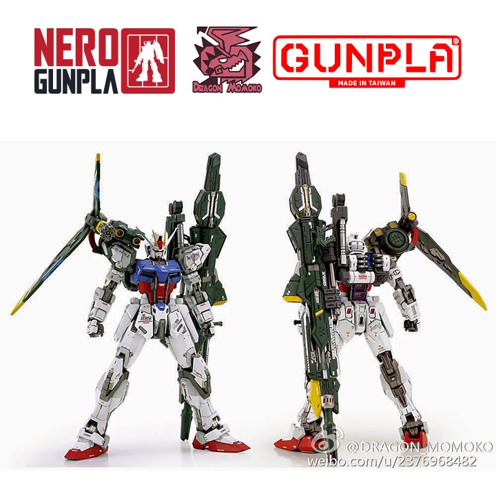 Mô Hình Lắp Ráp Dragon Momoko MG 1/100 GAT-X105 + AQM/E-X03 Luncher Strike Gundam