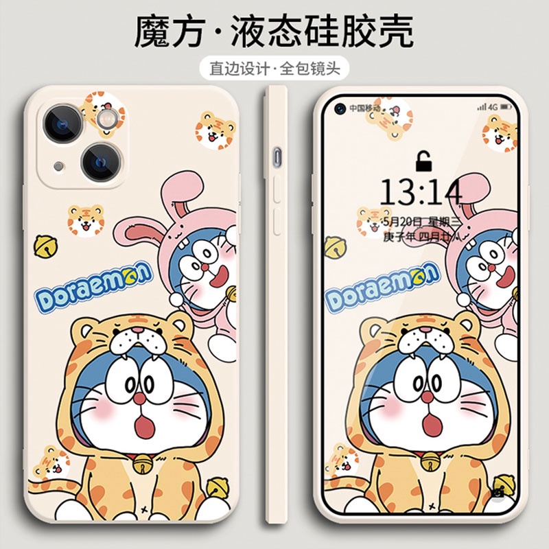 Ốp Điện Thoại Silicone Chống Rơi In Hình doraemon Cho Apple Iphone 11 XR XS Max 7 8P 6S SE 13 Pro Max
