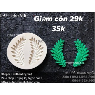 Khuôn Silicone 4D Lá Thu rong biển