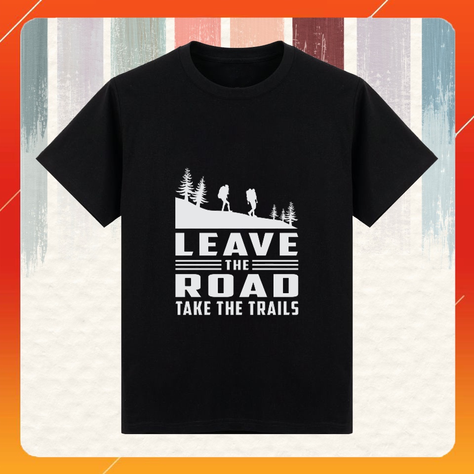 Áo thun phông Unisex Form rộng ngắn tay in hình Road Trails Fullsize