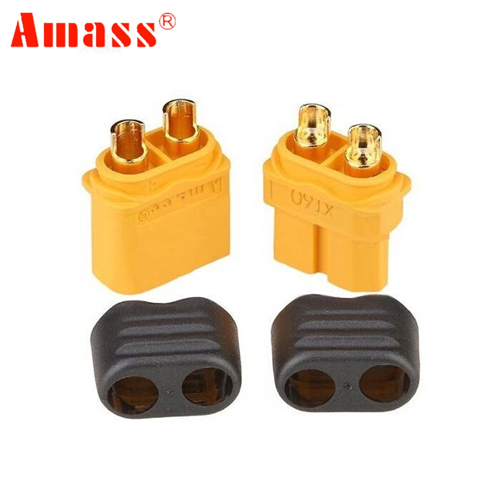Set 10 Đầu Nối Phích Cắm XT60 + XT60H 5 Đầu Cắm 5 Ổ Cắm Chuyên Dụng Cho Pin Lipo RC / Tàu Thuyền / Ô Tô Điều Khiển Từ Xa