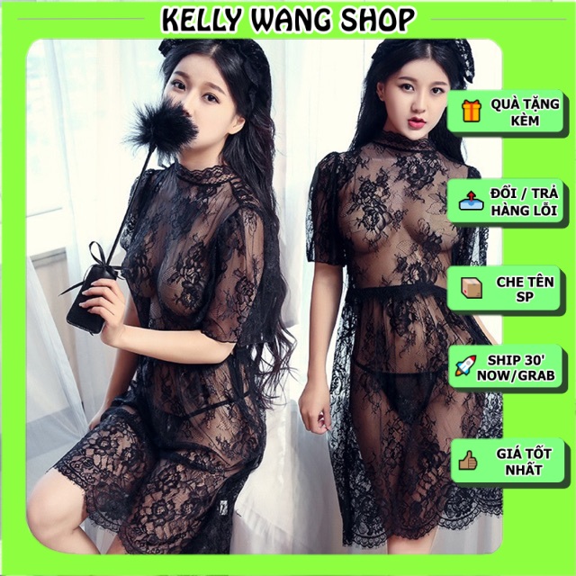 Sx 598 đầm ngủ ren sexy - váy ngủ gợi cảm KEllyWang