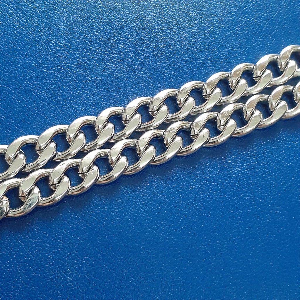 Lắc inox 2 sợi kiểu lặc đơn 10mm khóa bộ sáng đẹp, không đen, thể hiện đẳng cấp phái mạnh