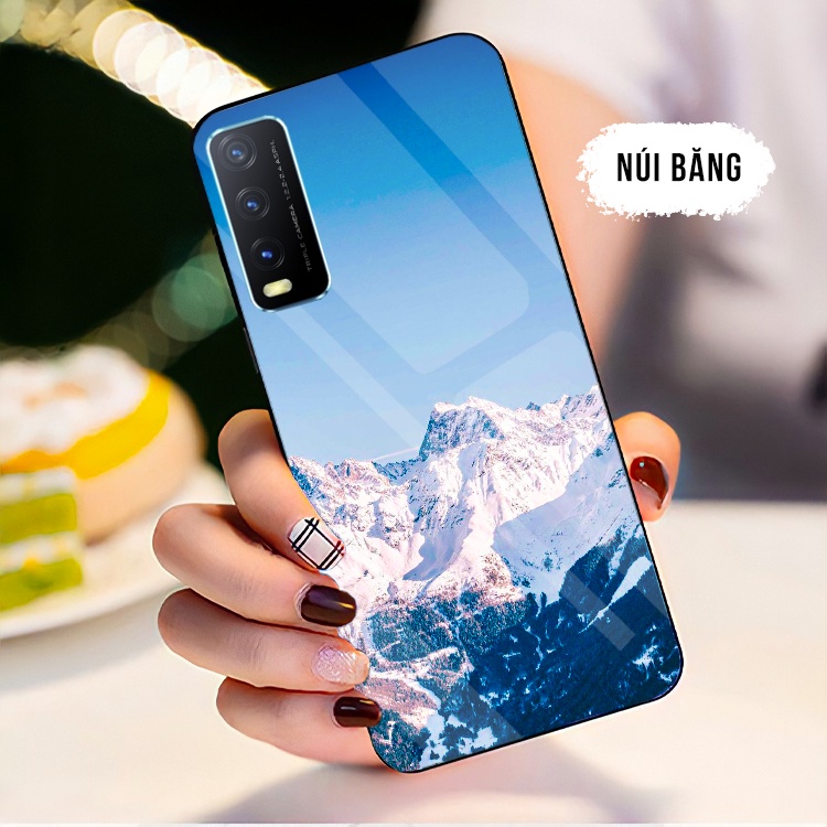 Ốp Lưng VIVO Y20, Y20S, Y12S, V20SE Mặt kính cường lực cao cấp, sáng bóng, chất lượng