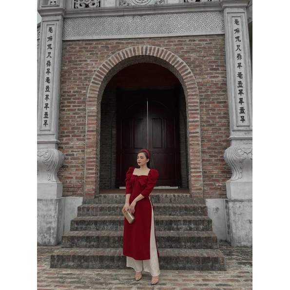 SET ÁO DÀI PHỒNG NƠ