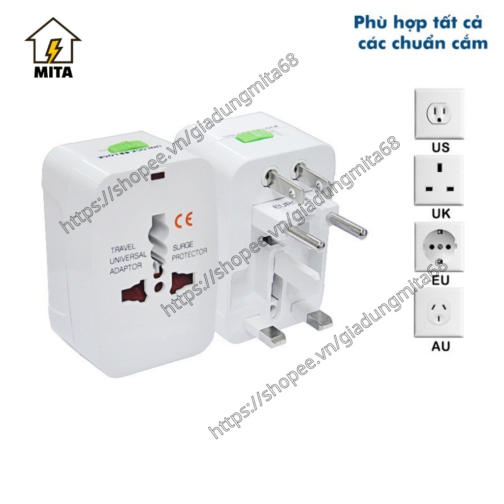 Ổ Cắm Điện Đa Năng Du Lịch Universal Travel Adapter - Ổ Điện Du Lịch - Ổ Chuyển Đổi Đa Năng  - MITA