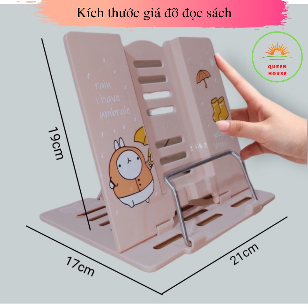 Giá Đỡ Đọc Sách Đa Năng, Kẹp Sách Để Bàn Thông Minh Chống Cận Thị Cho Bé