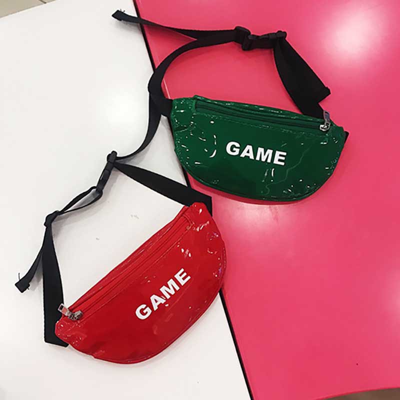 Kids Boys Girls Mini Letter Print Zipper Fashion Cauasl Cross-Body Bag