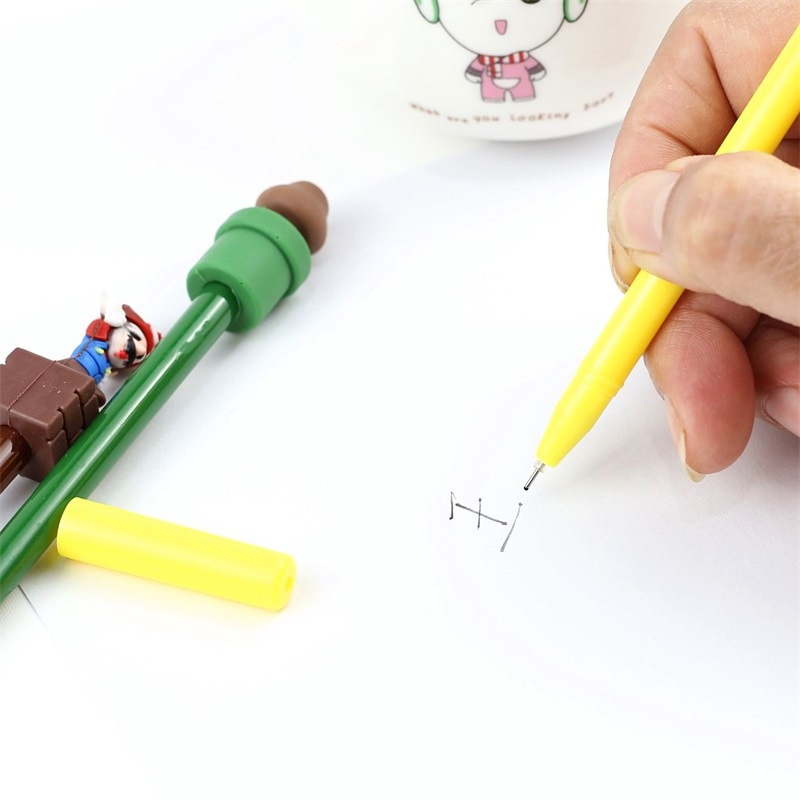 1 Bút Mực gel Ngòi 0.5mm In Hình Nhân Vật Hoạt Hình Sáng Tạo