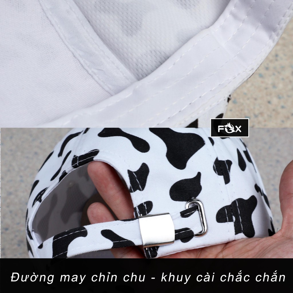 Nón kết lưỡi trai bò sữa THE FOX mũ lưỡi trai phong cách Unisex