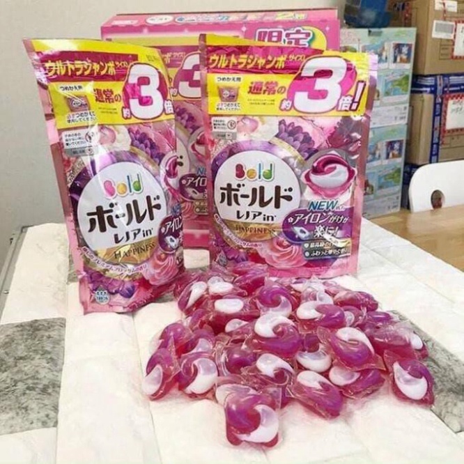 Viên Giặt 3D Ariel Gel Bold 46V kháng khuẩn 3 trong 1 trong nước Nhật Mỹ Phẩm ĐinhNụ