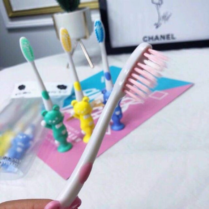 COMBOM 4 Bàn chải hình thú cho bé