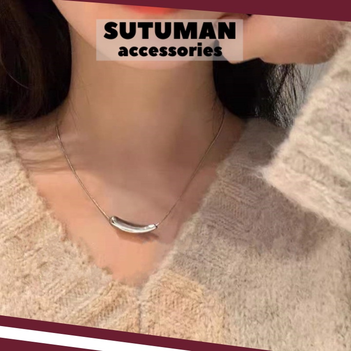 Dây chuyền tâm chỉ mặt dây hình cà tím nhỏ style Hàn Quốc đơn giản trẻ trung SuTuVN Thế giới phụ kiện thời trang