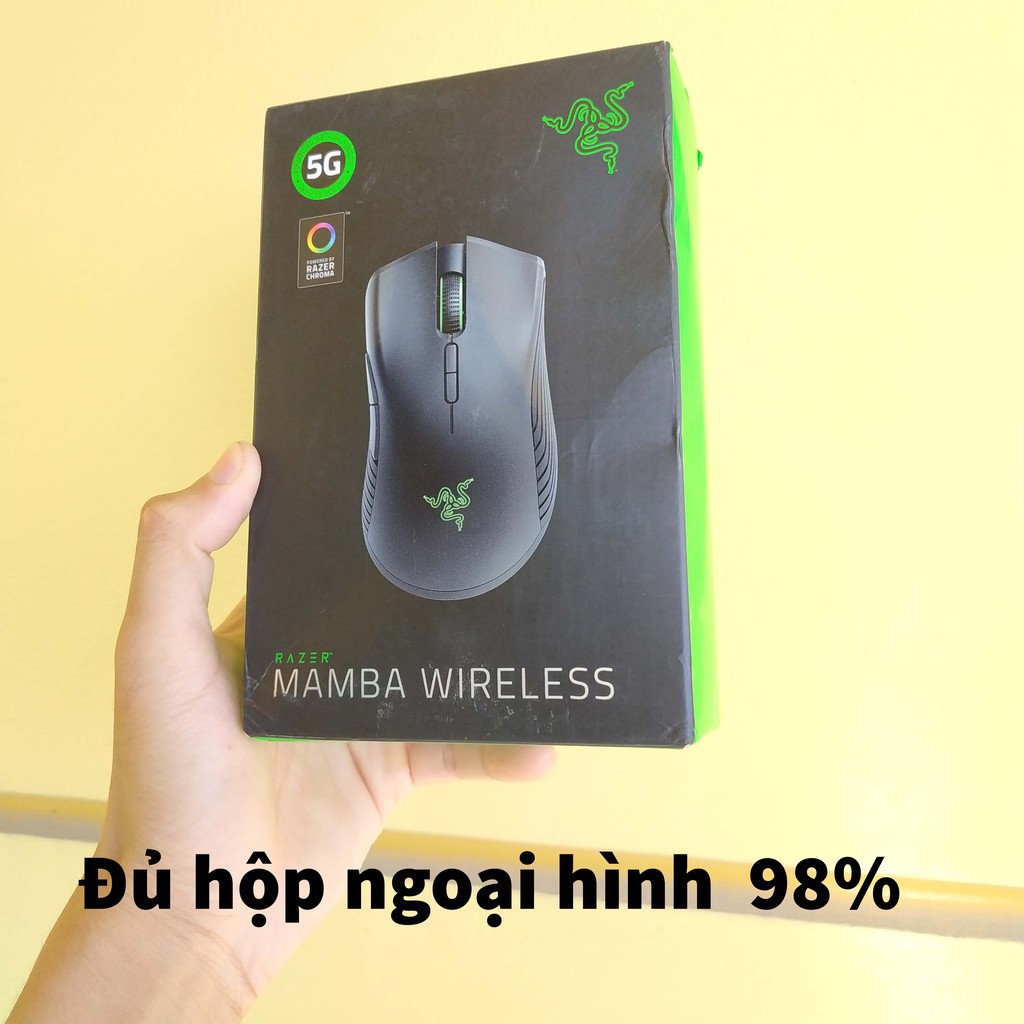 CHÍNH HÃNG RAZER - Chuột không dây Razer Mamba Wireless 2nd led RGB chơi game hơn cả dareu fuhlen logitech cộng lại