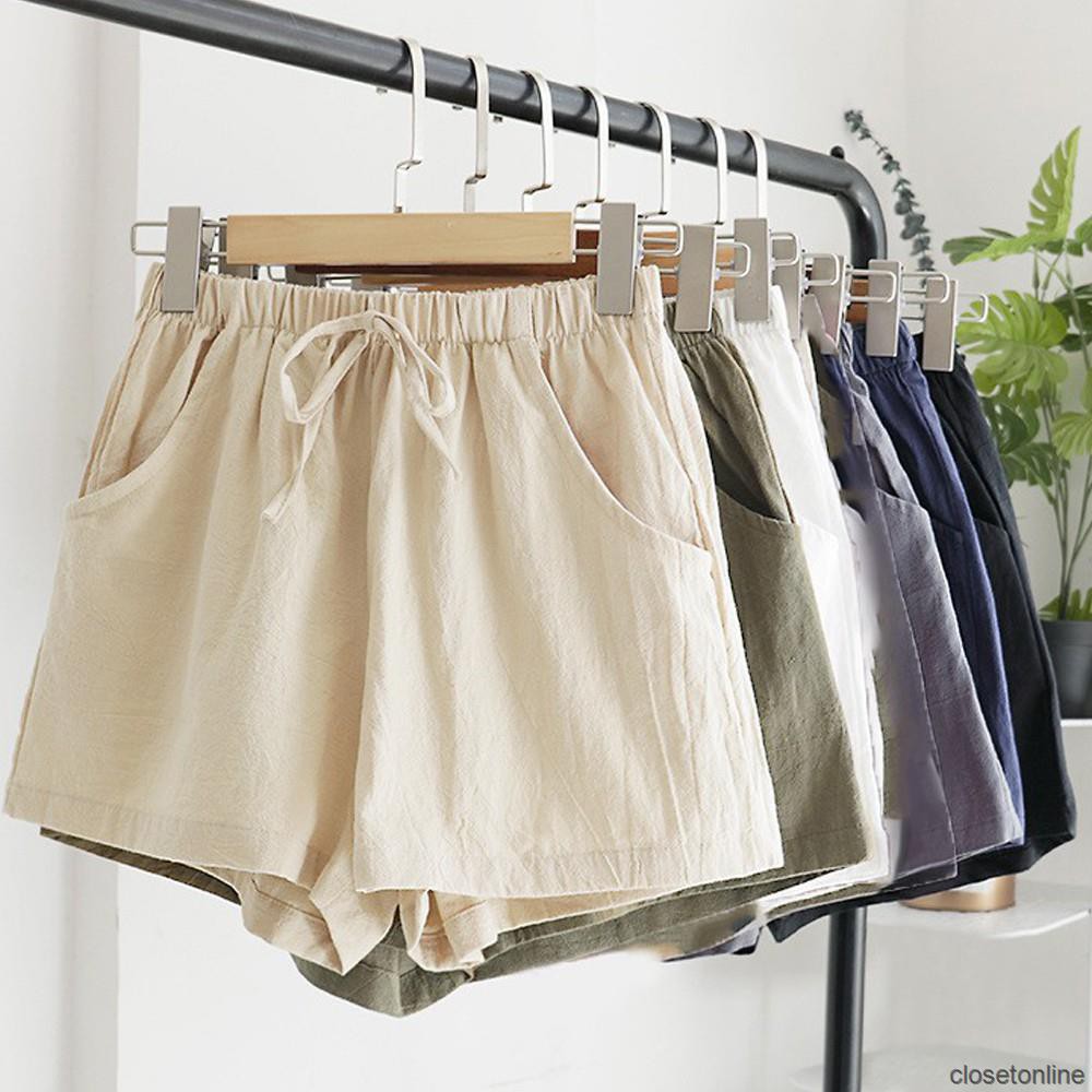 [Mã FAMAYWA giảm 10K đơn 50K] Quần Đùi Nữ Quần Short Đi Biển Lưng Cao Phong Cách Hàn Quốc | BigBuy360 - bigbuy360.vn