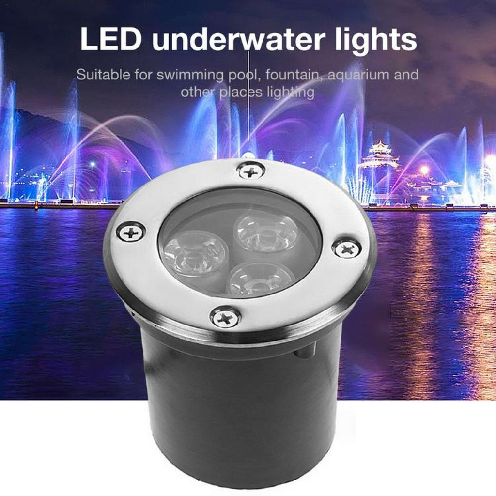Đèn LED Dưới Nước Viugreum Đèn Pha Chống Ăn Mòn Chống Nước RGB Cho Đài Phun Nước Bể Bơi Hồ Cá 12V-168