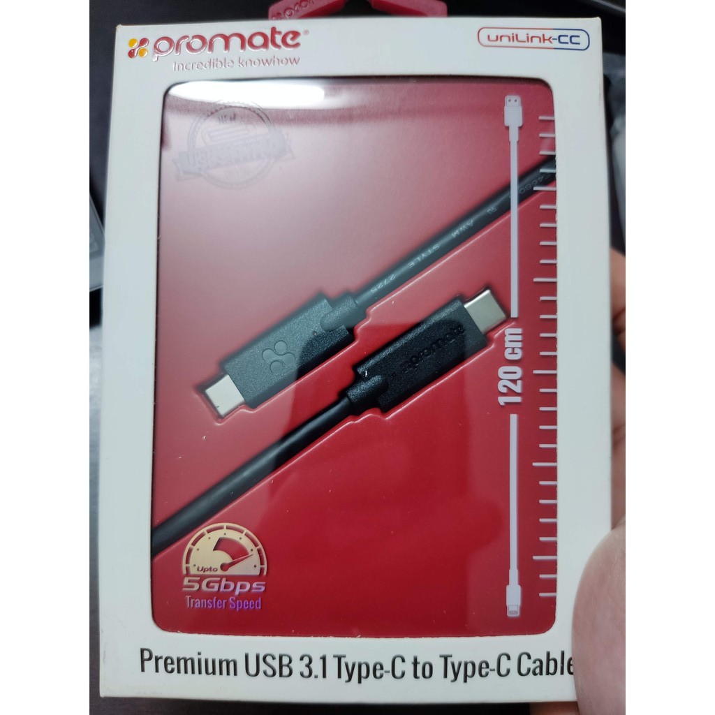Cáp sạc Promate Siêu Bền Dài 1.2m (giao màu ngẫu nhiên)